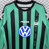 1994/1995 Wolfsburg Away Green Long Sleeve Retro Jersey