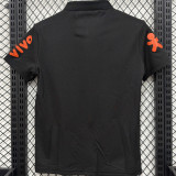 2026/27 Brazil Black Casual Pure Cotton POLO T-Shirt 肩膀字白色