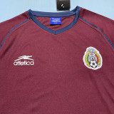 1998 Mexico Red Retro Soccer Jersey