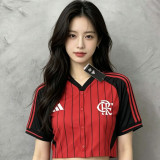 2026 Flamengo Red Women Baseball T-Shirt