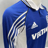 1998/2000 Schalke 04 Blue Retro Long Sleeve Soccer Jersey