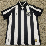 2026/27 Santos Away Black White Fans Soccer Jersey