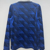 2026/27 France Home Blue Fans Long Sleeve Soccer Jersey
