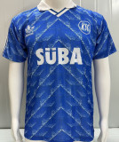 1989/1990 Karlsruher SC Away Blue Retro Jersey 卡尔斯鲁厄