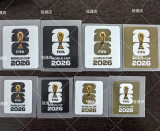 橡胶 儿童 FIFA WORLD CUP 2026 Rubber Kids Patch Right Patch 右臂章 黑底白字 (You can buy it alone OR tell us which jersey to print it on. )
