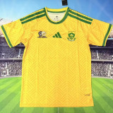2026/27 South Africa Home Yellow Fans Soccer Jersey (Have Right Patch 有右臂章 黑底白字）