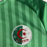 2026/27 Algeria Away Green Fans Soccer Jersey  无星 (Have Right Patch 有右臂章 白底黑字）