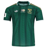 2026/27 South Africa Away Green Fans Soccer Jersey (Have Right Patch 有右臂章 白底黑字）