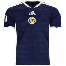 2026/27 Scotland  1:1 Quality Home Fans Soccer Jersey  (Have Right Patch 有右臂章 白底黑字）