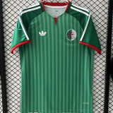 2026/27 Algeria Away Green Fans Soccer Jersey  无星 (Have Right Patch 有右臂章 白底黑字）