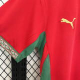 2026/27 Morocco Home Red Fans Soccer Jersey (Have Right Patch 有右臂章 白底黑字）