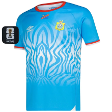 2026/27 Congo DR Home Blue Fans Soccer Jersey 民主刚果 (Have Right Patch 有右臂章 黑底白字）