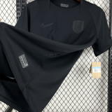 2026/27 Norway Away Black Fans Soccer Jersey  (Have Right Patch 有右臂章 白底黑字）