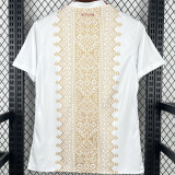 2026/27 Morocco Away White Fans Soccer Jersey (Have Right Patch 有右臂章 黑底白字）