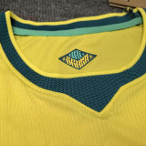2026/27 Brazil 1:1 Quality Home Yellow Fans Soccer Jersey (Have Right Patch 有右臂章 金底白字）