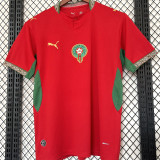2026/27 Morocco Home Red Fans Soccer Jersey (Have Right Patch 有右臂章 白底黑字）