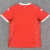 2026/27 Tunisia Home Red Fans Soccer Jersey (Have Right Patch 有右臂章 白底黑字）