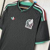 2026/27 Mexico 1:1 Quality Third Black Fans Soccer Jersey (Have Right Patch 有右臂章 白底黑字）