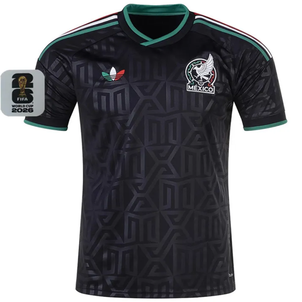 2026/27 Mexico 1:1 Quality Third Black Fans Soccer Jersey (Have Right Patch 有右臂章 白底黑字）