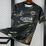 D.Doué #14 PSG x Labubu Dark Night Edition Black Fans Soccer Jersey 2025/26 拉布布字体 ★★