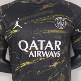 KVARATSKHELIA #7 PSG x Labubu Dark Night Edition Black Player Version Jersey 2025/26 拉布布字体 ★★