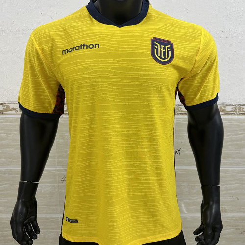 2026/27 Ecuador Home Yellow Player Version Soccer Jersey