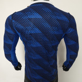 2026/27 France Home Blue Player Version Long Sleeve Soccer Jersey