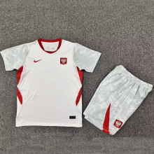 2026/27 Poland Home White Kids Soccer Jersey