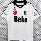 1990/1991 Besiktas Home White Retro Soccer Jersey