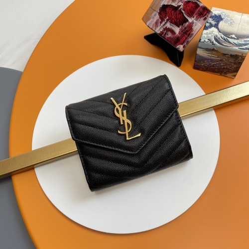 Y*SL Wallets Top Quality 12.5*10*2.5CM