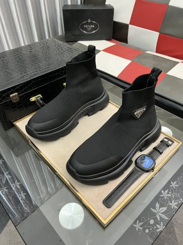 Mens P*rada Top Sneakers