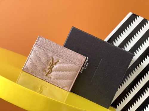 Y*SL Wallets Top Quality 10*7.5*0.5CM