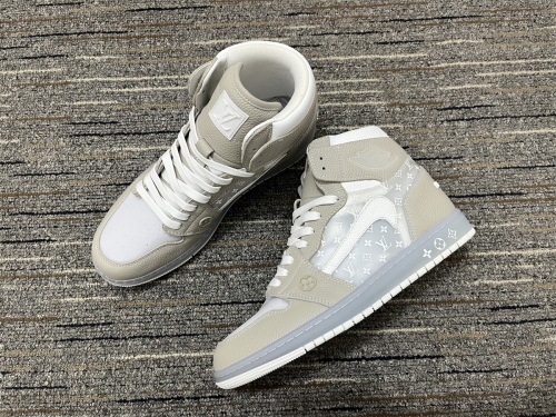 Men LV x Nike Air Jordan Top Sneakers