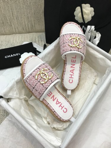Women C*hanel Top Slippers