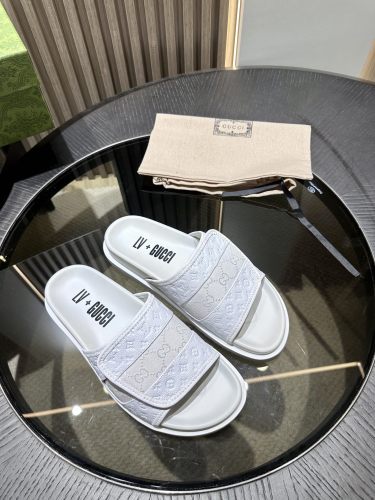 Men G*ucci×L*V Top Sandals