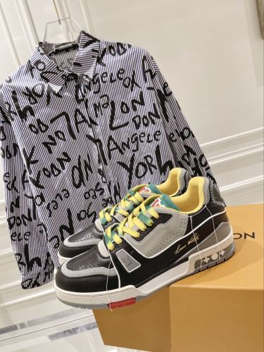 Men Women L*ouis V*uitton Top Sneakers