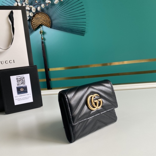 G*ucci Wallets Top Quality 12.5*10*3CM