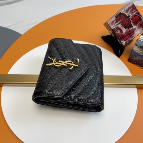 Y*SL Wallets Top Quality 12.5*10*2.5CM