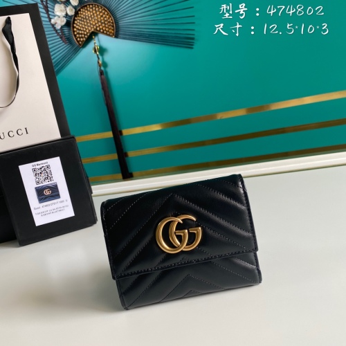 G*ucci Wallets Top Quality 12.5*10*3CM