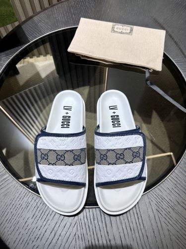 Men G*ucci×L*V Top Sandals