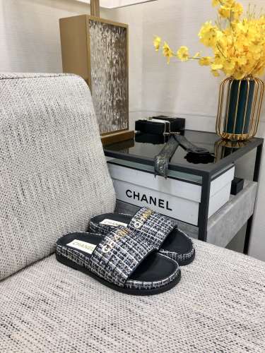 Women C*hanel Top Slippers
