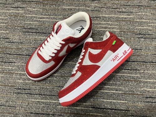 Men L*ouis V*uitton x A*ir J*ordan Top Sneakers