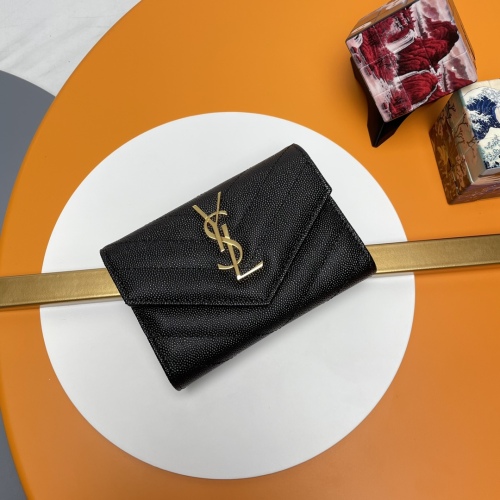 Y*SL Wallets Top Quality 13*9*3CM