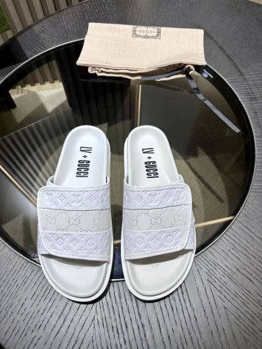 Men G*ucci×L*V Top Sandals