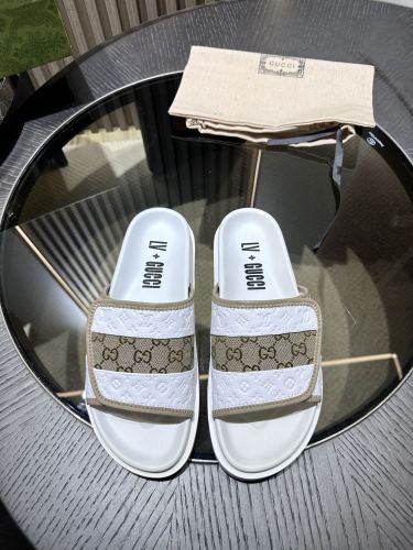 Men G*ucci×L*V Top Sandals