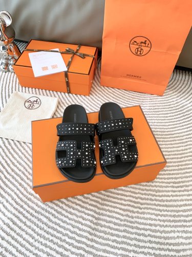 Men Women H*ermes Top Sandals