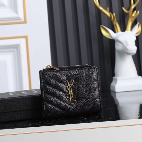 Y*SL Wallets Top Quality 10*8*2CM
