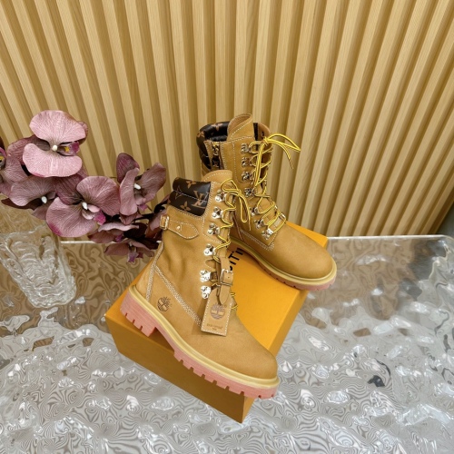 Women L*ouis V*uitton x T*imberland Top Quality Sneakers