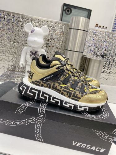 Men Women V*ersace Top Sneakers