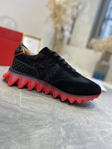 Men Women C*hristian L*ouboutin Aurelien Flat Top Sneakers